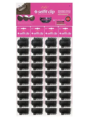 Vista 3 de Esha Selfit Clip 10pcs Para Extensiones - Negro Natural