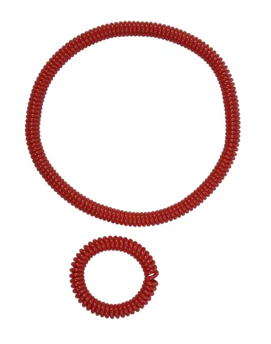 Vista 2 de Abilitations Integrations - Joyería masticable "Chew"lery" - Juego de collar y pulsera - Rojo
