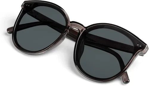 Vista 3 de Gafas de sol clásicas redondas retro para mujeres y hombres con lente polarizada - (Billie)