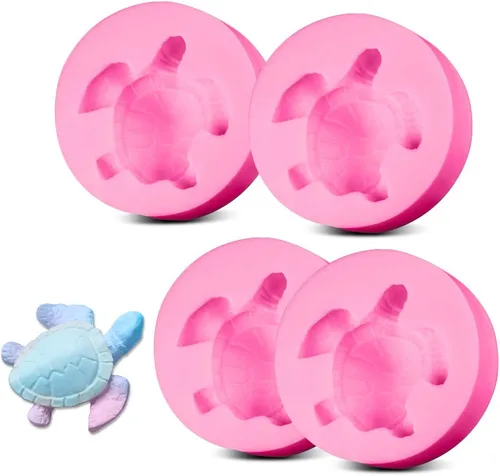 Vista 9 de Rolin Roly Molde de silicona para tartas de flores, molde de fondant de conejo, moldes de chocolate rosa, molde de arcilla polimérica, moldes
