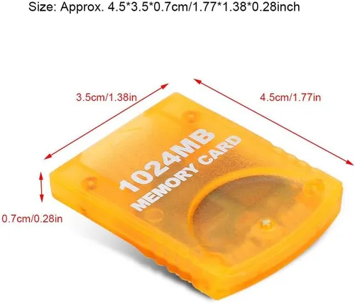 Vista 5 de Accesorios de juego portátiles Gran Capacidad 1024MB Memory Card Stick para consola de juegos WII