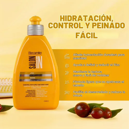 Vista 2 de Salon In by Recamier - Curls & Waves Leave-On Tratamiento para cabello ondulado y rizado 10.1 fl oz / 10.1 fl oz