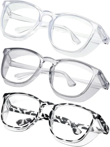 Vista 10 de Elegantes gafas de seguridad para mujeres y niñas, gafas anti-vaho, gafas protectoras, gafas transparentes