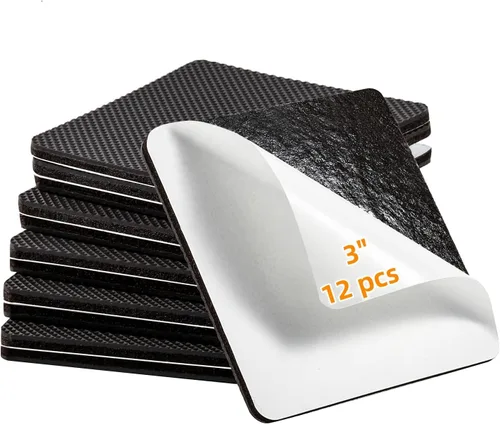 Vista 15 de Almohadillas Antideslizantes para Muebles de 1/2" x 3" Tiras de Goma Autoadhesivas Agarraderas para Muebles Almohadillas para Patas de Silla Pies