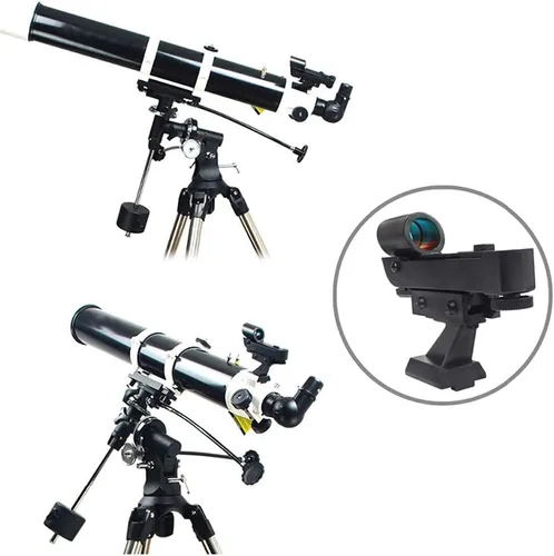 Vista 7 de Buscador de puntos rojos de brillo, visor de puntero estrella, accesorios para telescopio astronómico con soporte deslizante