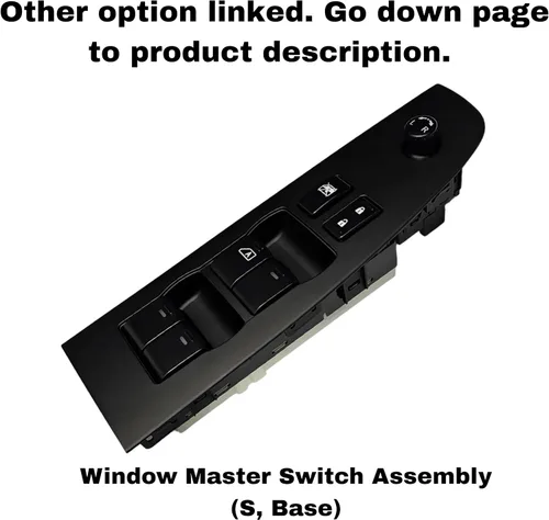 Vista 2 de Interruptor maestro de ventana para Nissan Altima Sedan S 2007-2012, Base (25401-ZN40B, alimentación, control, botón)
