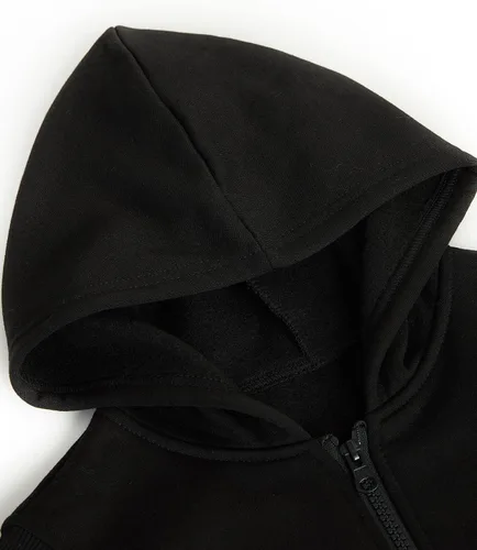 Vista 3 de Chaleco básico sin mangas con cremallera para niñas y niños, sudadera casual sin mangas, con bolsillo, chaqueta