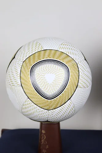 Vista 8 de Copa Mundial de Fútbol Balón 2010 Sudáfrica Famosa Réplica de Pelota de Partido, 2010 Bola de Copa Mundial está hecha de Rexine Premium, Balón