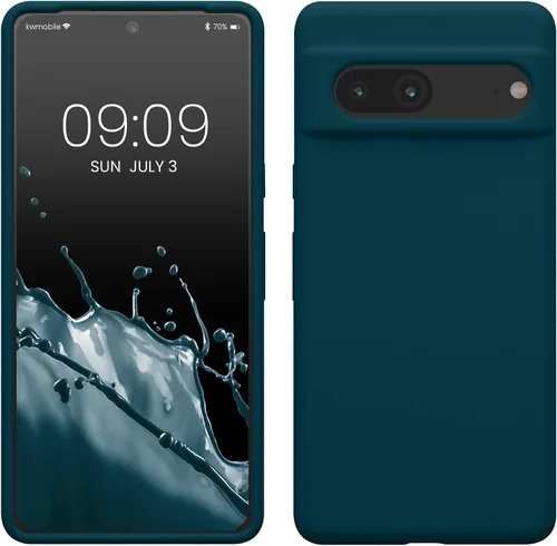Vista 60 de kwmobile Funda compatible con Google Pixel 7 - Funda de silicona TPU con acabado suave - Piedra antigua
