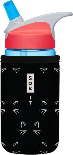 Vista 181 de Sok It BotlSok Funda para botella de agua con cubierta de neopreno aislante (Floral abstracto, se ajusta a CamelBak o Nalgene de 12 onzas)