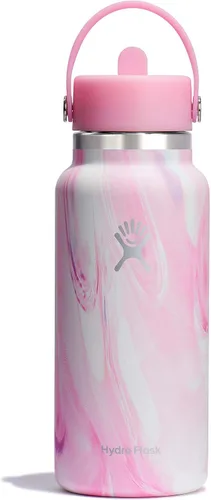 Vista 36 de Hydro Flask de boca ancha con tapa Flex de pajita de 24 onzas Agave