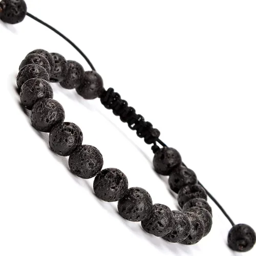 Vista 28 de MASSIVE BEADS - Pulseras ajustables unisex de cuentas de cristal de piedras preciosas con poder curativo natural, de macramé Piedras de 7 chakras