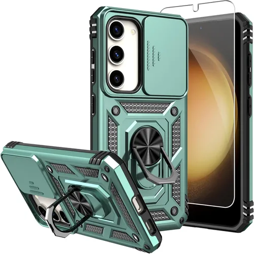 Vista 13 de Funda para Galaxy S23 de 6.1 pulgadas, con protectores de pantalla y funda para cámara, [grado militar] de 16 pies. Funda a prueba de caídas
