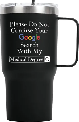 Vista 10 de KLUBI Regalos para Enfermeras para Mujeres - Cálmate, He Hecho Esto en un Maniquí Regalos Feliz Día de la Enfermera Taza de Café de Acero Inoxidable