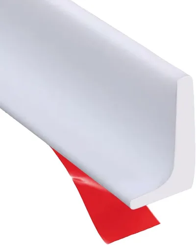 Vista 9 de Barrera de agua para umbral de ducha, barrera impermeable de silicona autoadhesiva para baño y cocina, ducha, protección de agua para separación Gris