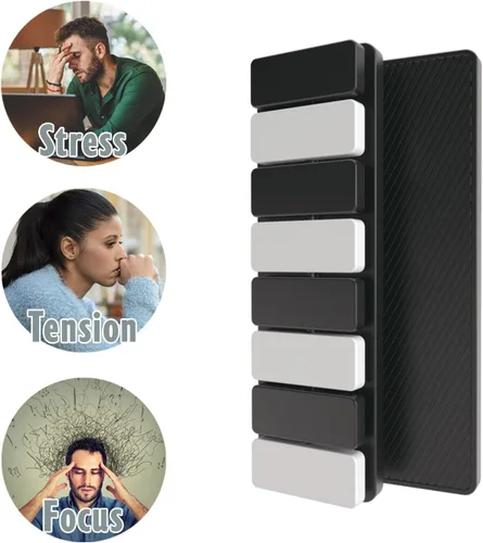 Vista 5 de Juguete para ansiedad – Deslizador háptico de metal fresco Dispositivo sensorial de clicker de diseño delgado Juguete de escritorio de oficina