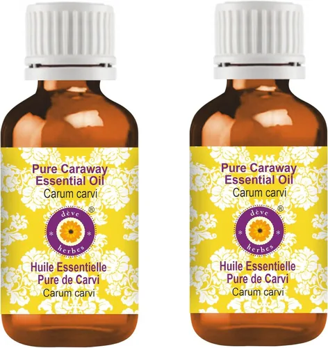 Vista 11 de Deve Herbes - Aceite esencial de alcaravea pura (Carum carvi) con cuentagotas de vidrio destilado al vapor, 0.2 fl oz (0.16 oz)
