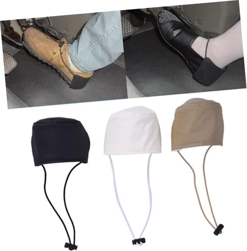 Vista 3 de Vosarea Protector de talón unisex para zapatos de conducción, negro, 1 unidad