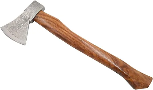Vista 15 de Medieval Warrior Hacha Tomahawk Viking Tomahawk hecha a mano forjada a mano personalizada-hacha de caza-hacha de camping. (diseño)