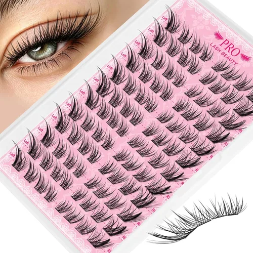 Vista 12 de PRO LASHBEAUTY Extensiones de pestañas postizas de volumen 5D-C-0.10-0.60 pulgadas, abanicos de pestañas postizas de tallo corto de 0.354 a 0.787