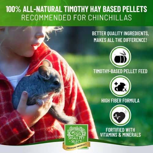 Vista 3 de Small Pet Select - Alimento de pellets de chinchilla, 10 libras (paquete de dos, 5 libras)