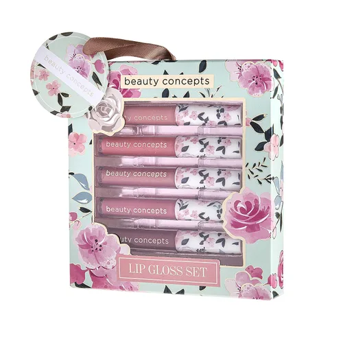 Vista 6 de Beauty Concepts - Colección de brillo de labios – Juego de maquillaje de labios brillante para un acabado radiante, colección floral