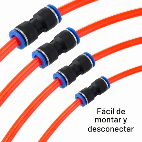 Vista 4 de Honoson - 40 conectores de empuje rectos, accesorios de conexión rápida