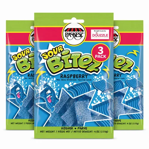 Vista 8 de DOUzzle Kosher, Fiddlestix - Caramelo de regaliz masticable Oh-So-Strawberry (4.4 onzas, 3 unidades) sin sabores ni colores artificiales, sin OMG