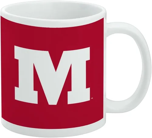 Vista 256 de Taza de cerámica con el logotipo principal de la Universidad Rider, taza de regalo novedosa para café, té y bebidas calientes, 11oz, blanca