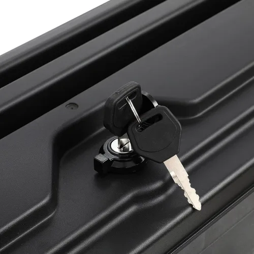 Vista 2 de Caja de almacenamiento para caja de camión, tapa con cerradura con llave, almacenamiento de caja de camioneta, compatible con Toyota para Tundra