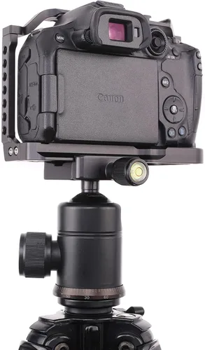 Vista 7 de Fotga Estabilizador de soporte de jaula de cámara de aluminio de aleación para Canon EOS R7 DSLR cámara de vídeo de fabricación compatible