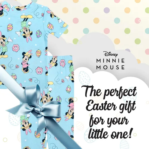 Vista 6 de Disney Kids' Mickey Minnie Mouse 2-Piece Snug-fit Cotton Pajama Set