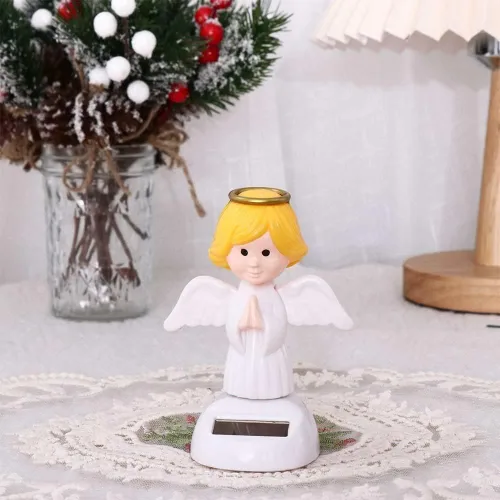 Vista 2 de Angel Solar Dancing Figures - Muñecas de mano agitadas con energía solar para decoración de coche