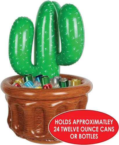 Vista 3 de Beistle Enfriador inflable - Contenedor de bebida para fiestas, decoración de fiestas, decoración de fiesta occidental: Western