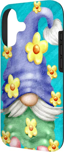 Vista 2 de Floral Spring Gnome for Garden Mom and Summer Cute Flower Case for iPhone 17