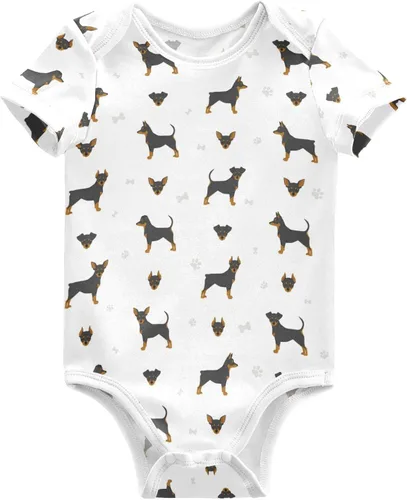 Vista 26 de vvfelixl Trajes de bebé lindos conjuntos de cachorros de manga corta de algodón ropa de bebé para niños niñas 0-24 meses