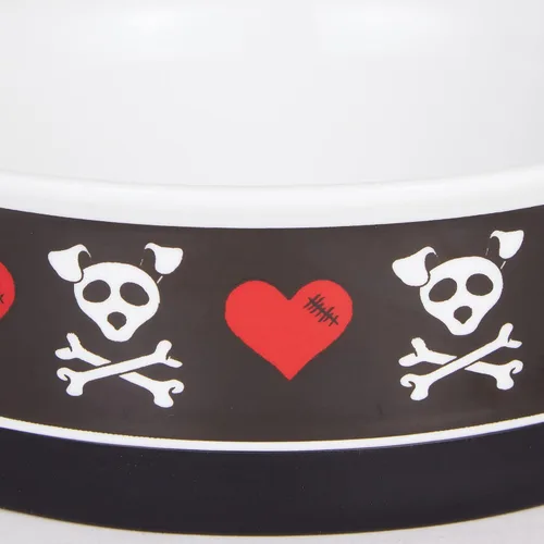Vista 3 de Bone Dry Cuencos de cerámica para alimentos y agua para mascotas antideslizantes para una alimentación segura, menos desordenada, aptos