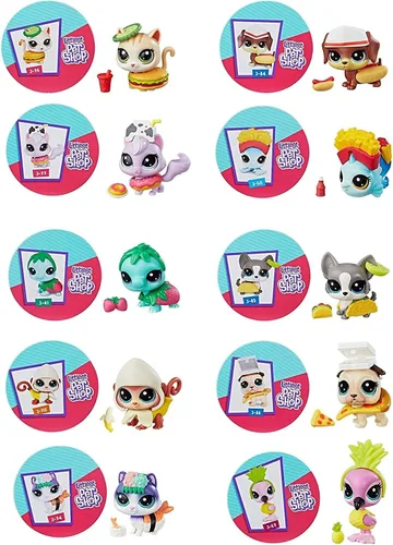Vista 2 de Littlest Pet Shop LPS Mascotas Hambrientas, 10 para coleccionar