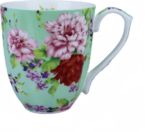 Vista 9 de Tazas de Café Lindas de 14oz para Mujeres Tazas Lindas Porcelana de Hueso Taza de Café Floral Tazas de Té para Mamá Mujeres Regalos de Cumpleaños