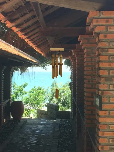 Vista 6 de Carillón de viento de bambú para exteriores, 6 pequeños tubos de campana de bambú para decoración del hogar al aire libre o interior, sonido