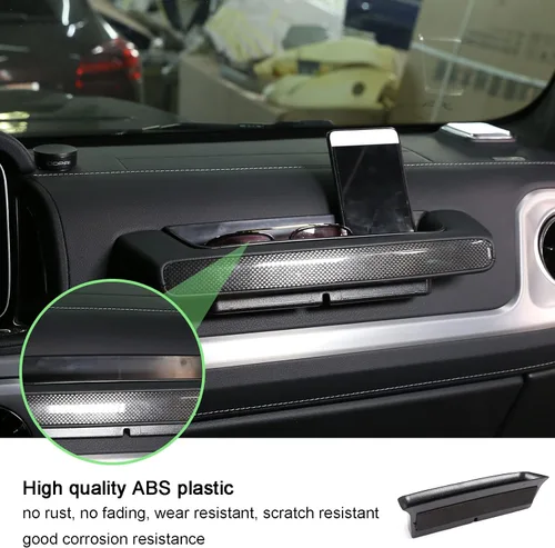 Vista 5 de PIUGILH Caja de almacenamiento para pasajeros, organizador de bandeja de almacenamiento para Mercedes Benz Clase G W464 W463A G350 G500 G63 G65 2019