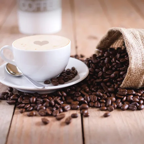 Vista 4 de Vela aromática aroma grano de café de 11 Onzas, en tarro de vidrio