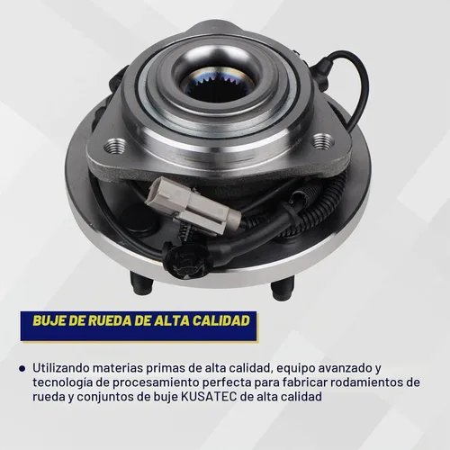 Vista 3 de KUSATEC 513234 Rodamiento de rueda delantera y conjunto de buje Compatible con Jeep Grand Cherokee 2005 2006 2007 2008 2009 2010, Commander 2006