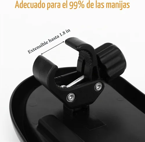 Vista 3 de Bandeja universal para refrigerios para cochecito compatible con Mockingbird y la mayoría de los demás, bandeja universal ajustable para cochecito