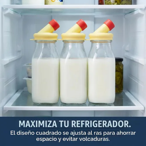 Vista 9 de kitchentoolz Botella de crema de vidrio de 12 onzas, botella de leche de vidrio cuadrada con tapas, botellas de vidrio con tapas, recipiente