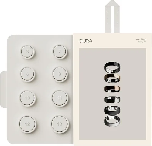 Vista 15 de Oura Ring 5 Smart Wearable - Plata - Talla 9 - Rastreador de actividad Plateado