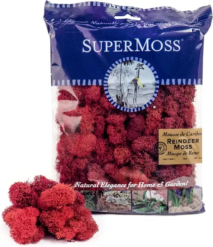 Vista 10 de Super Moss (23164) Musgo de reno preservado, fucsia, 2 onzas Musgo preservado suave, decoración del hogar, manualidades y terrarios, diseño