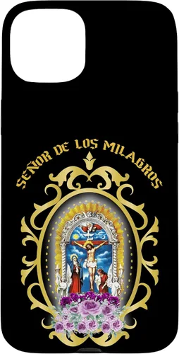 Vista 9 de El Señor de Los Milagros es el patrón de la funda peruana Lima Perú para iPhone 17