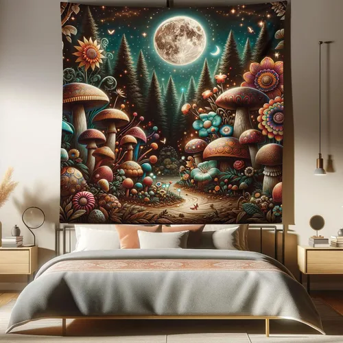 Vista 281 de Ambesonne Tapiz de arte afro, hombre negro fuerte con una corona de trazos impresión de pintura moderna, decoración de tela para colgar en la pared