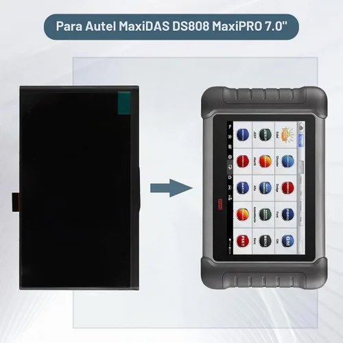 Vista 6 de Pantalla digital LCD compatible con Autel MaxiDAS DS808 MK808 MaxiPRO MP808 MX808 7.0 "Pantalla LCD Asamblea de pantalla táctil con herramientas